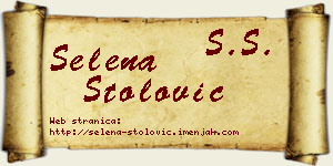 Selena Stolović vizit kartica